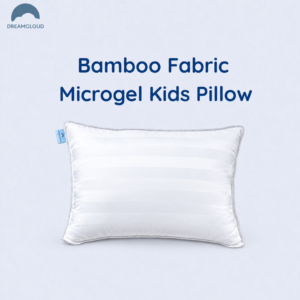 Enhanced bamboo microgel kids pillow